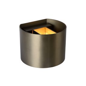 Lucide Xio - Wandleuchte - 13 x 11 x 9,7 cm - 3,5W dimmbare LED inkl - Kaffee