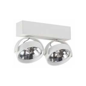 Artdelight Dutchess - Aufbaustrahler 2L - 25 x 6 x 18,9 cm - weiß