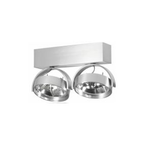 Artdelight Dutchess - Aufbaustrahler 2L - 25 x 6 x 18,9 cm - Aluminium