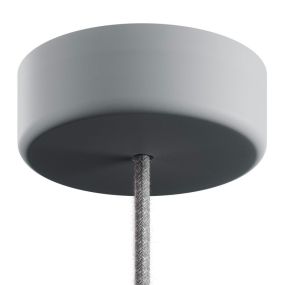 Creative Cables Eiva - Deckenabdeckung aus weichem Silikon - ø 12,5 x 4 cm - IP65 - gletschergrau
