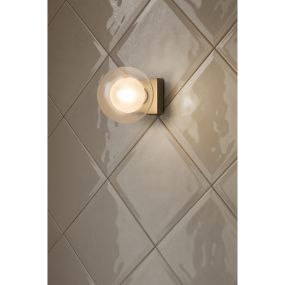 Faro Perla - Decken-/Wandleuchte - 11,5 x 15,5 x 11,5 cm - IP44 - Altgold