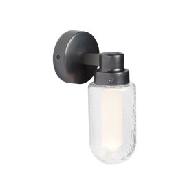 Faro Brume - Wandleuchte - 9 x 12,5 x 23 cm - 3W LED inkl. - IP44 - anthrazit