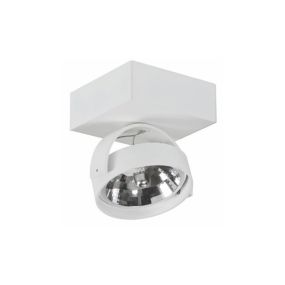 Artdelight Dutchess - Aufbaustrahler 1L - 12,8 x 12,8 x 18 cm - weiß