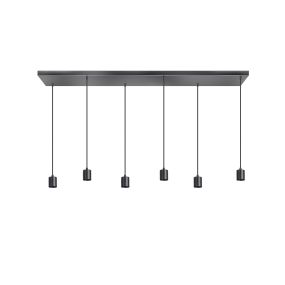 ETH Origin - Hängeleuchte ohne Glas - 130 x 25 x 200 cm - schwarz