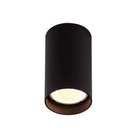 Maxlight Pet Round - Aufbaustrahler - 10 cm - schwarz