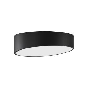 Nova Luce Maggio - Deckenleuchte - Ø 50 x 12 cm - 60W LED inkl. - sand schwarz und matt weiß