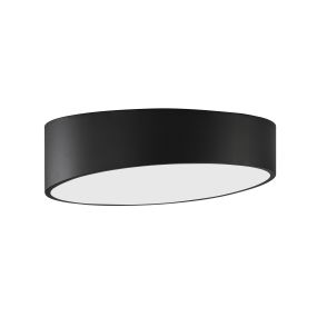 Nova Luce Maggio - Deckenleuchte - Ø 40 x 12 cm - 30W LED inkl. - sand schwarz und matt weiß