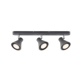 Nordlux Oak 9 - Aufbaustrahler 3L - 45 x 8,6 cm - grau