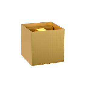 Lucide Xio - Wandleuchte - 9,7 x 9,7 x 9,7 cm - 3,5W dimmbare LED inkl - matt gold