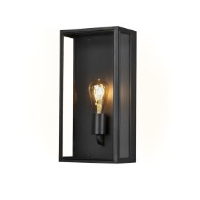 Konstsmide Carpi Large - Wandleuchte - 12,5 x 40 x 20,5 cm - IP44 - schwarz