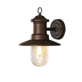 Konstsmide Napoli - Wandleuchte - 24,5 x 30,5 x 22 cm - IP44 - Rost