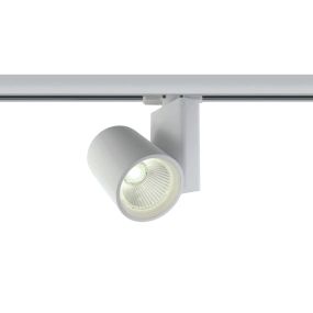 ONE Light COB Track Spot - Stromschienenstrahler mit COB LED - 3-Phasen-Schienensystem - Ø 9 x 14 cm - inkl. 30W LED - weiß - Lichtfarbe weiß