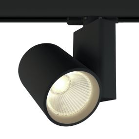 ONE Light COB Track Spot - Stromschienenstrahler mit COB LED - 3-Phasen-Schienensystem - Ø 9 x 14 cm - inkl. 30W LED - schwarz - Lichtfarbe warmweiß