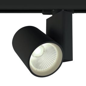 ONE Light COB Track Spot - Stromschienenstrahler mit COB LED - 3-Phasen-Schienensystem - Ø 9 x 14 cm - inkl. 30W LED - schwarz - Lichtfarbe weiß