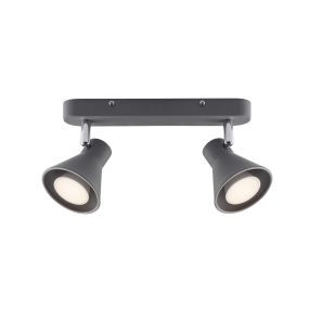 Nordlux Oak 9 - Aufbaustrahler 2L - 28,5 x 8,6 cm - grau