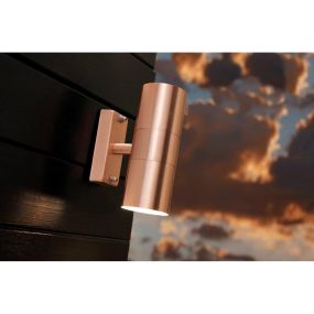 Nordlux Tin - Außenwandleuchte - 6,2 x 17 x 11 cm - IP54 - Kupfer