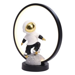 Zuma Line Skater Astronaut - Tischleuchte - Ø 30 x 33 cm - 2W LED inkl. - schwarz