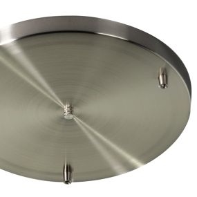 ETH - Deckenplatte für 3 Lichtpunkte - Ø 35 x 2 cm - Stahl