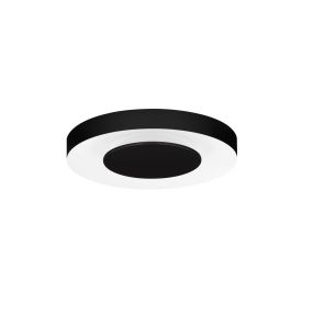Nova Luce Pada - Deckenleuchte - Ø 40 x 5 cm - 25W dimmbar LED inkl. - Sand schwarz und Weiß
