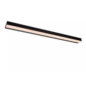 Lucide Alexa - Wandleuchte länglich - 13W LED inkl - 90 x 8 x 3,6 cm - IP44 - schwarz
