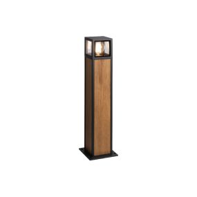 VK Lighting Natu - Gartenleuchte - 14,5 x 10,4 x 60 cm - IP54 - Holz und Anthrazit