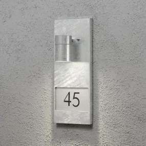 Konstsmide Modena House Number - Außenwandleuchte - 16 x 11 x 41 cm - IP44 - verzinkter stahl