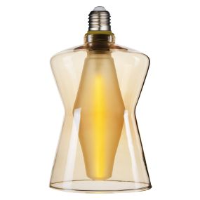Nordlux Deko-Kegel - Ø 12 x 21,1 cm - E27 - 4,1W dimmbar - 2700K - bernsteinfarben
