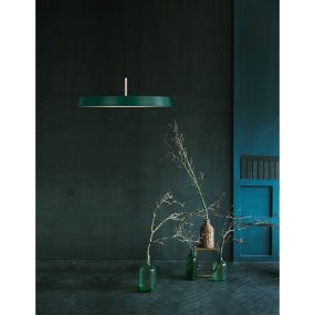 Nova Luce Vetro - Hängeleuchte - Ø 50 x 120 cm - 41W LED inkl. - matt grün