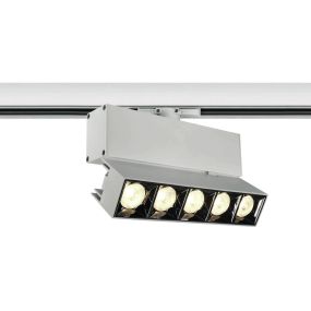 ONE Light Mirror Square - Stromschienenstrahler - 3-Phasen-Schienensystem - 19,3 x 5,4 x 5,4 cm - 20W LED inkl. - weiß