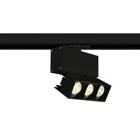 ONE Light Mirror Square - Stromschienenstrahler - 3-Phasen-Schienensystem - 11,8 x 4,2 x 5,4 cm - 12W LED inkl. - schwarz