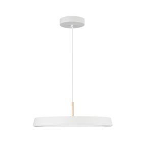 Nova Luce Vetro - Hängeleuchte - Ø 50 x 130 cm - 37W LED inkl. - matt weiß