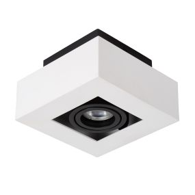 Lucide Xirax 1 - Aufbaustrahler - 14 x 14 x 8,8 cm - 5W dimmbare LED inkl. - dimmbar bis warm - weiß