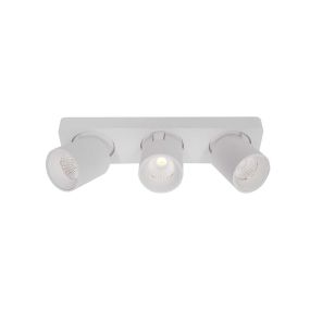 Artdelight Laguna - Aufbaustrahler 3L - 32 x 8,2 x 9,5 cm - 3 x 6W dimmbare LED inkl - weiß