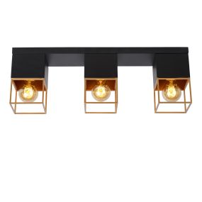 Lucide Rixt - Deckenleuchte - 54 x 10 x 18 cm - schwarz