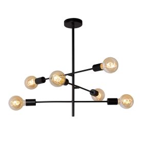 Lucide Lester - Deckenleuchte - 59 x 59 x 83 cm - schwarz