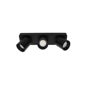 Artdelight Laguna - Aufbaustrahler 3L - 32 x 8,2 x 9,5 cm - 3 x 6W dimmbare LED inkl - schwarz