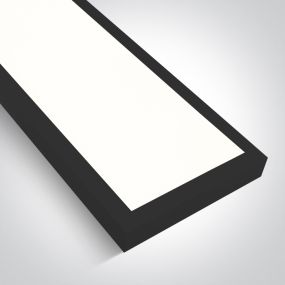 ONE Light UGR19 Backlit - Deckenleuchte - 120 x 15 x 4,2 cm - 30W LED inkl - schwarz