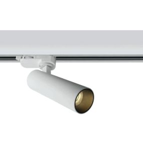 ONE Light COB Cylinder Range - Stromschienenstrahler - 3-Phasen-Schienensystem - Ø 4 x 13,5 cm - 8W dimmbare LED inkl. - weiß