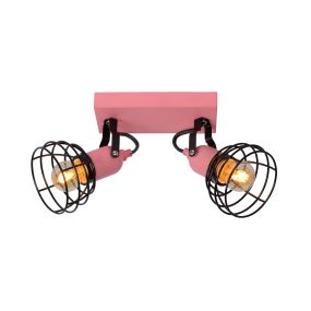 Lucide Pola - Aufbaustrahler 2L - 28 x 10,5 x 15 cm - rosa