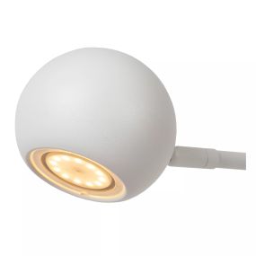 Lucide Comet - wiederaufladbare Stehleuchte - 38,1 x 22 x 138 cm - 3 Stufen Dimmer - 3W dimmbare LED inkl. - weiß