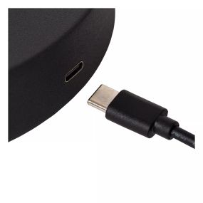 Lucide Stirling - wiederaufladbare Stehleuchte - 28 x 20 x 137,5 cm - 3 Stufen Dimmer - 3W dimmbare LED inkl. - schwarz
