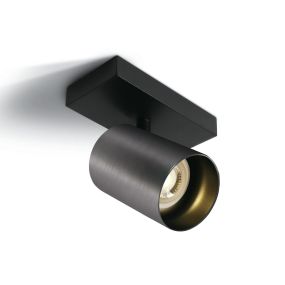 ONE Light Retro GU10 Spots - Aufbaustrahler 1L - 13 x 7 x 10 cm - metallgrau