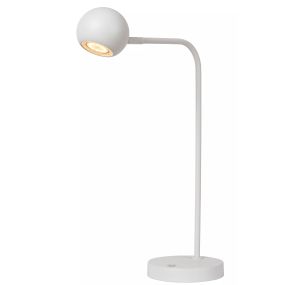 Lucide Comet - wiederaufladbare Tischleuchte - 30,2 x 15 x 49,6 cm - 3 Stufen Dimmer - 3W dimmbare LED inkl. - weiß