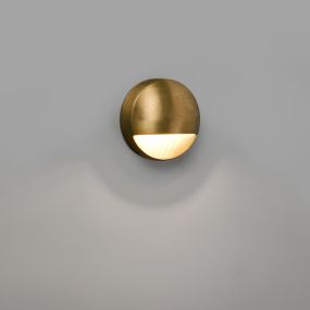 Faro Drak - Wandleuchte - Ø 9 x 4,5 cm - 6W LED inkl. - IP44 - Messing