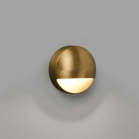 Faro Drak - Wandleuchte - Ø 9 x 4,5 cm - 6W LED inkl. - IP44 - Messing