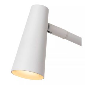 Lucide Stirling - wiederaufladbare Tischleuchte - 30,5 x 14 x 47,5 cm - 3 Stufen Dimmer - 3W dimmbare LED inkl. - weiß