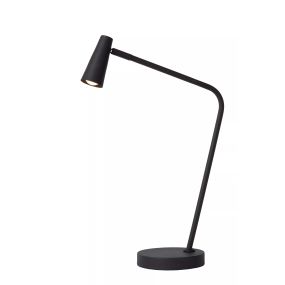 Lucide Stirling - wiederaufladbare Tischleuchte - 30,5 x 14 x 47,5 cm - 3 Stufen Dimmer - 3W dimmbare LED inkl - schwarz