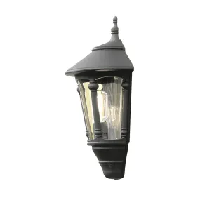 Konstsmide Virgo - außenwandleuchte - 15 x 24 x 44 cm - IP23 - mattschwarz