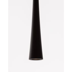 Nova Luce Goccio - Hängeleuchte - Ø 3 x 160 cm - 7W LED inkl. - schwarz