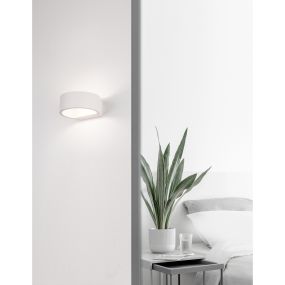 Nova Luce Enna - Wandleuchte - 13,5 x 13,5 x 5 cm - 6W LED inkl. - sandweiß